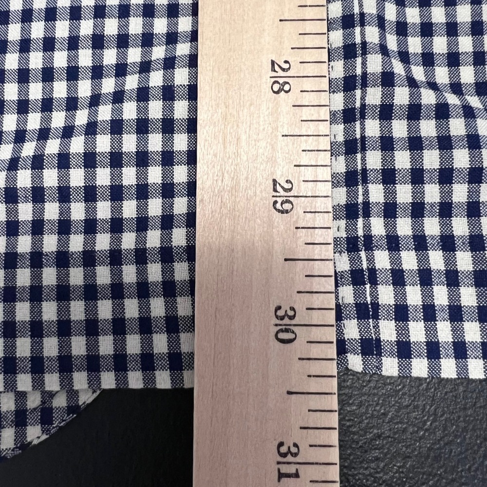 Kroon Sport Coat Mens 44R Navy Gingham Check Wool Blend Bono Blazer Stretch - Picture 11 of 16